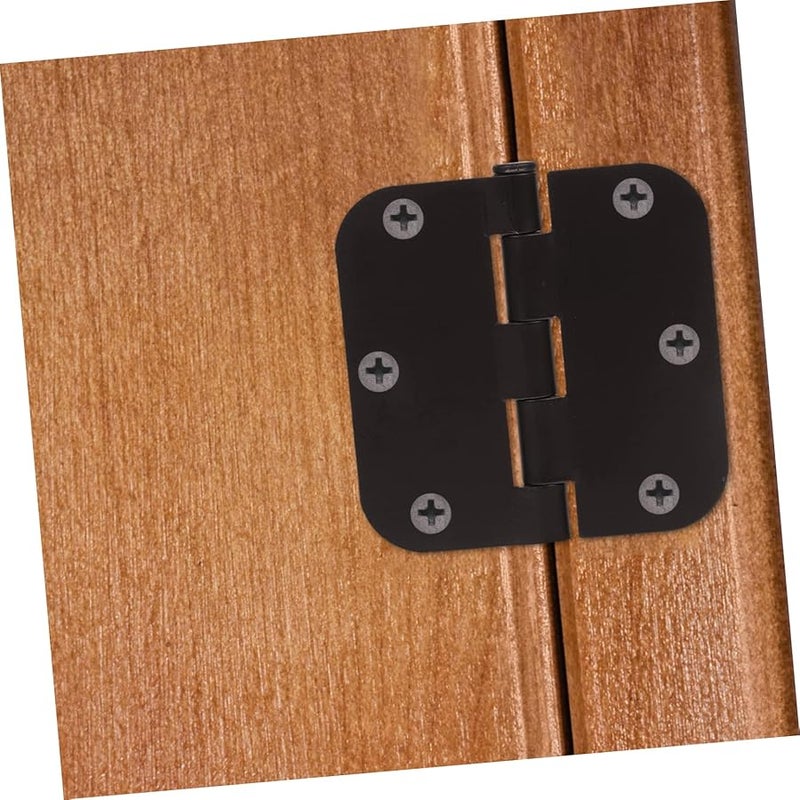 STOBAZA 4pcs Heavy Duty Door Hinge Matte Black Finish for Smooth Installation - Image 3